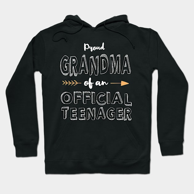 Proud Grandma Official Teenager Matching Birthday Outfit Hoodie by 2blackcherries